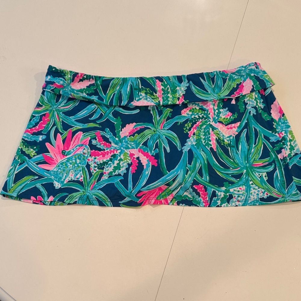 Lilly Pulitzer Vibrant Floral Mini Swimsuit Skirt